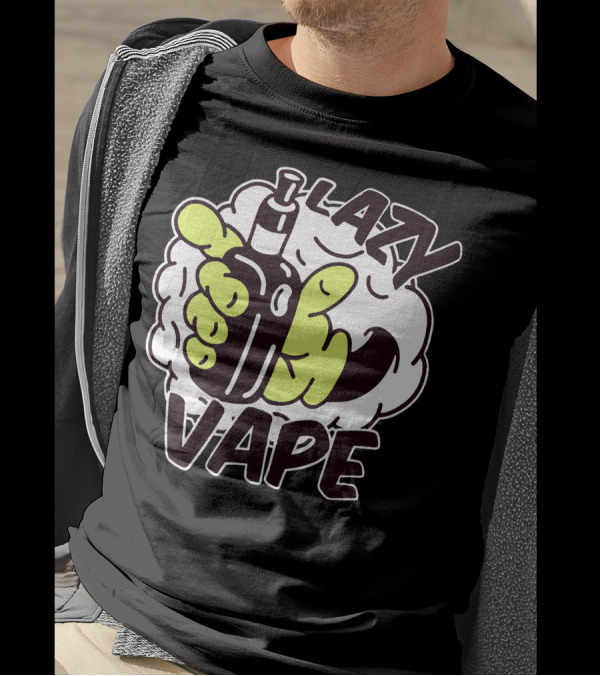 LAZY VAPE Cloud Hand Cartoon T-Shirt