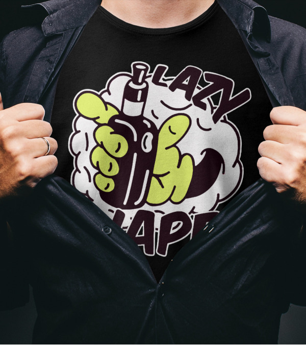LAZY VAPE Cloud Hand Cartoon T-Shirt