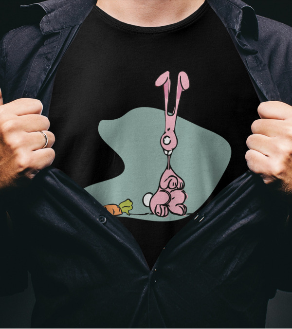 Bob And The Tempting Carrot Rabbit T-Shirt