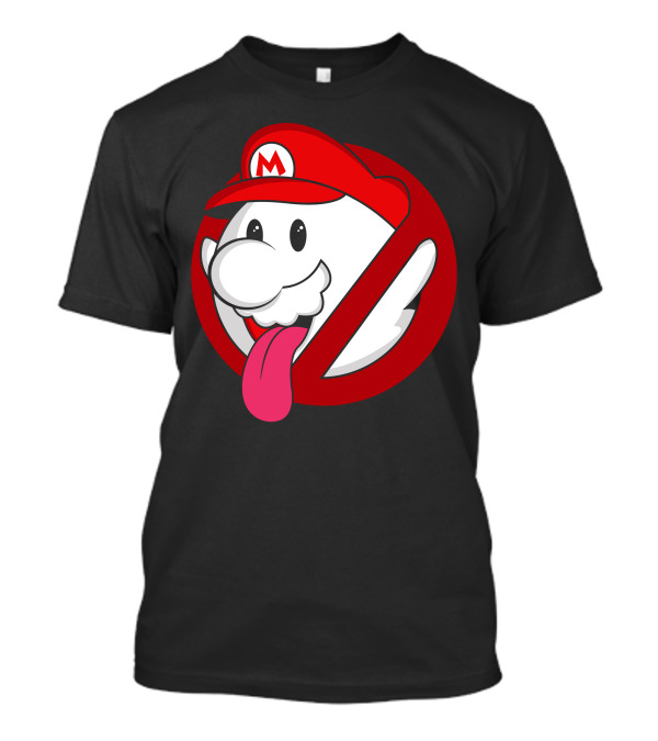 Boo Ya Gonna Call New Nintendo Ghostbusters Crossover Ghost Mario T-Shirt