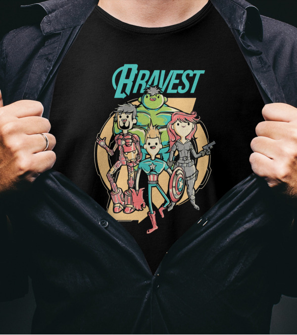 Bravest Heroes New Adventure Assemble Characters T-Shirt