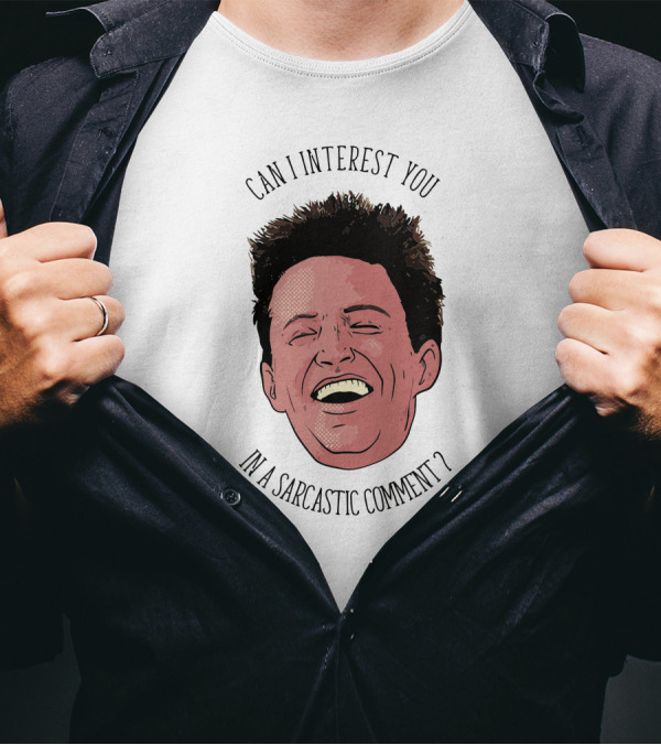 Can I Interest You In A Sarcastic Comment Chandler Bing Vectorized T-Shirt