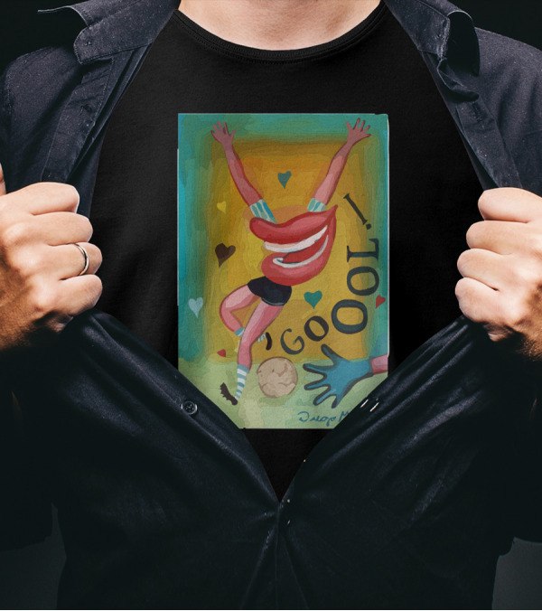 GOOL Heart Soccer Art By Diego Manuel T-Shirt