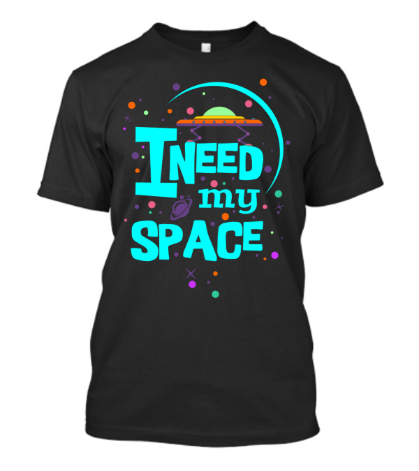 I Need My Space UFO Turquoise Cosmic T-Shirt