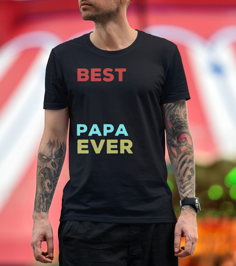 Best Buckin Papa Ever Deer T-Shirt
