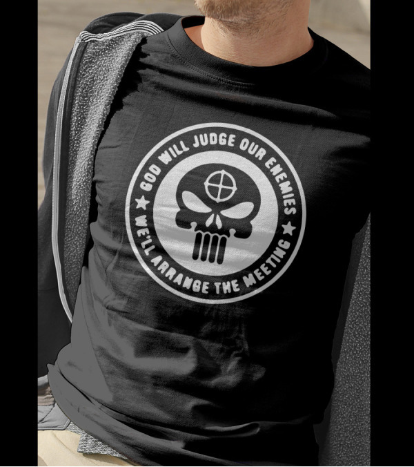 Punisher God Will Judge Our Enemies Military Army Meeting T-Shirt