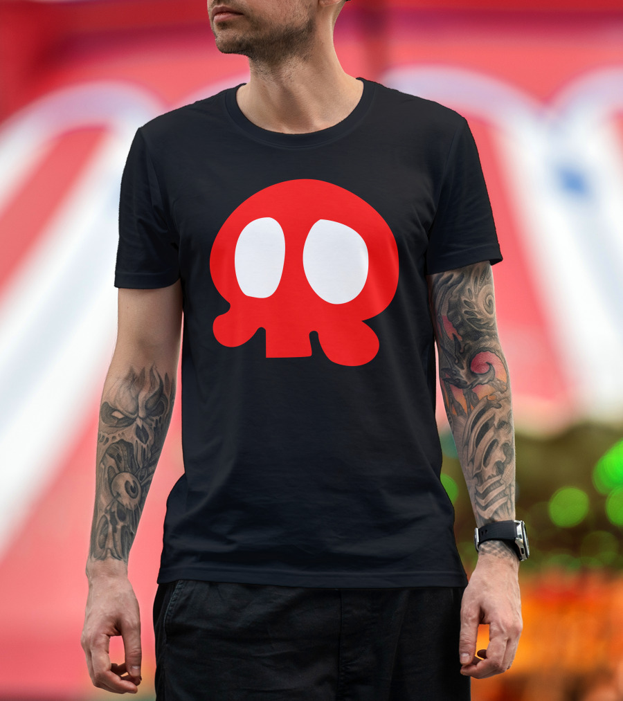 Yattaman Pellicano Kanchan Janet Red Skull T-Shirt