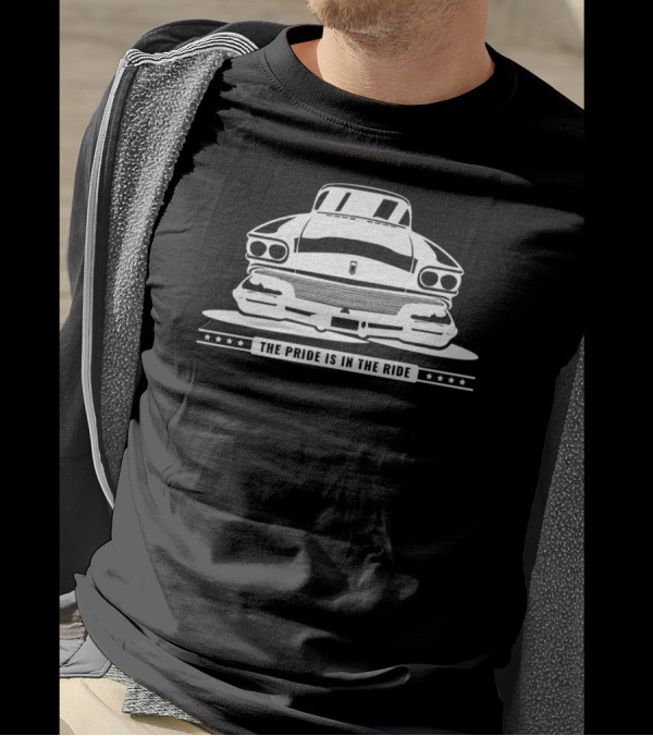 The Pride Is In The Ride Classic Car Front View T-Shirt
