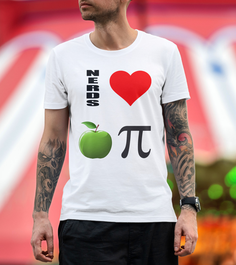 NERDS Love Apple Pi T-Shirt