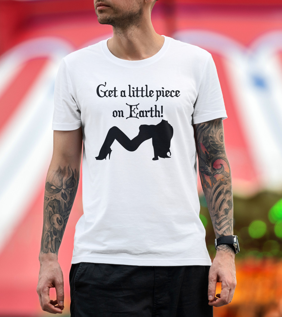 Get a Little Piece on Earth Silhouette Reclining Elegance T-Shirt