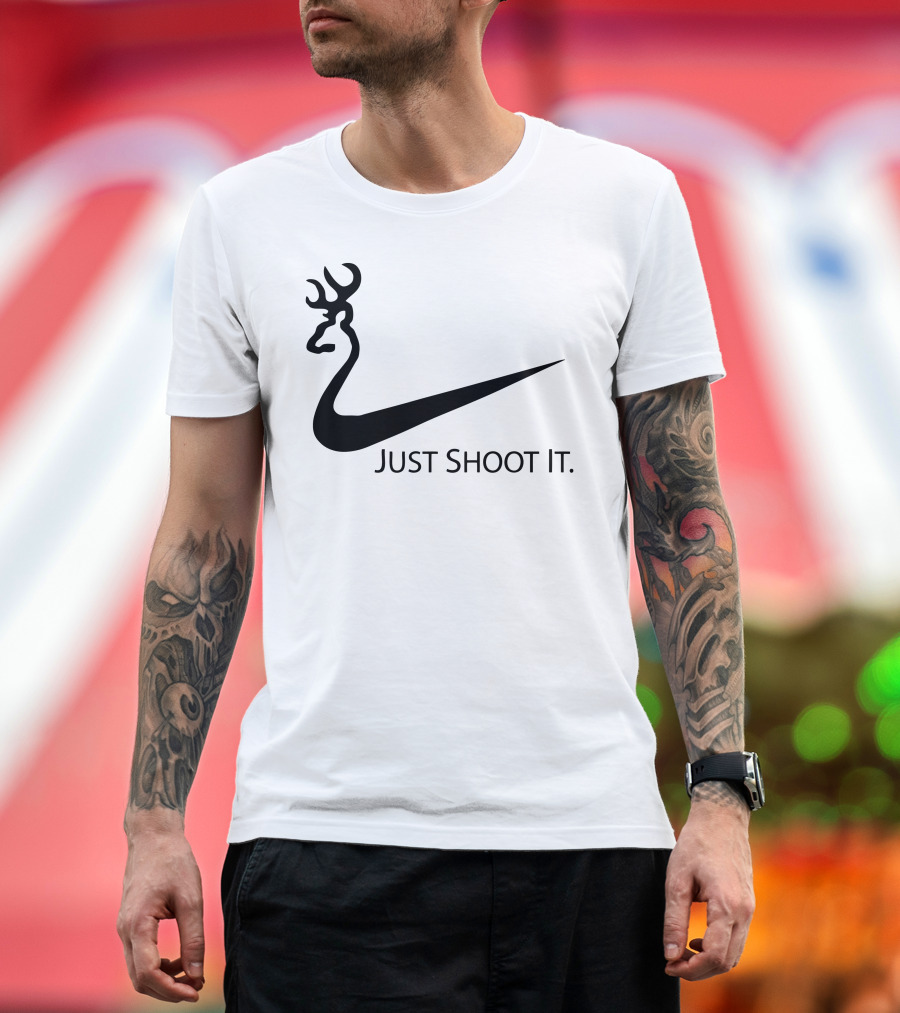 Just Shoot It Deer Swoosh T-Shirt