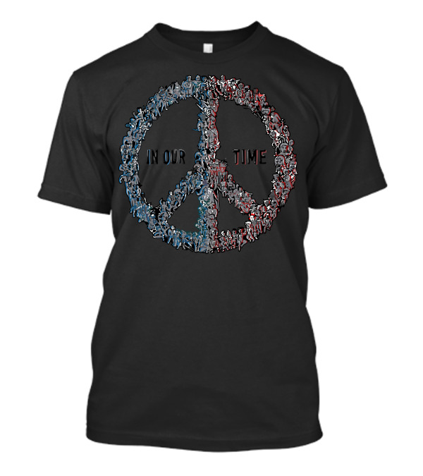 Peace In Our Time Human Figures Symbol Vectorized T-Shirt