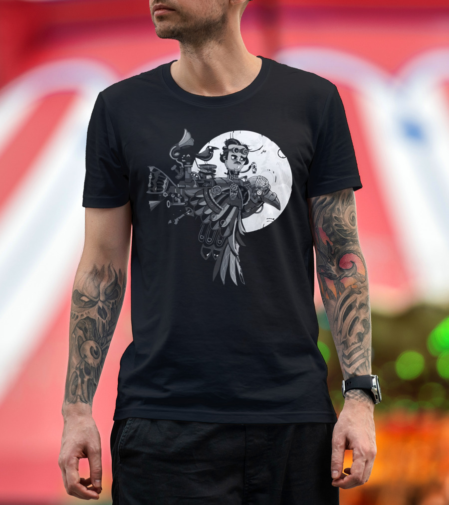 Ride The Raven Steampunk Fantasy Adventure T-Shirt