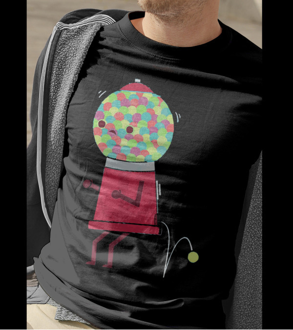 Gumball Machine Personified Urgency T-Shirt