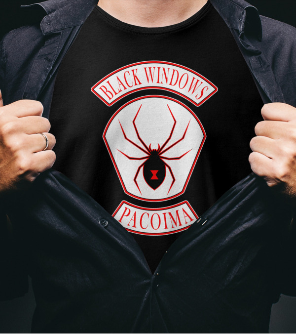 Every Which Way But Loose Black Widows Pacoima T-Shirt