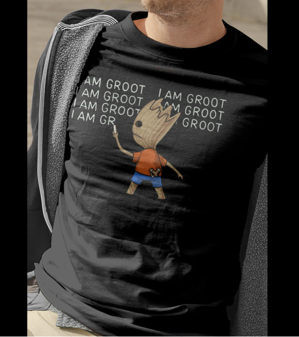 Groots Detention The Student Groot I Am Groot Blackboard Writing T-Shirt