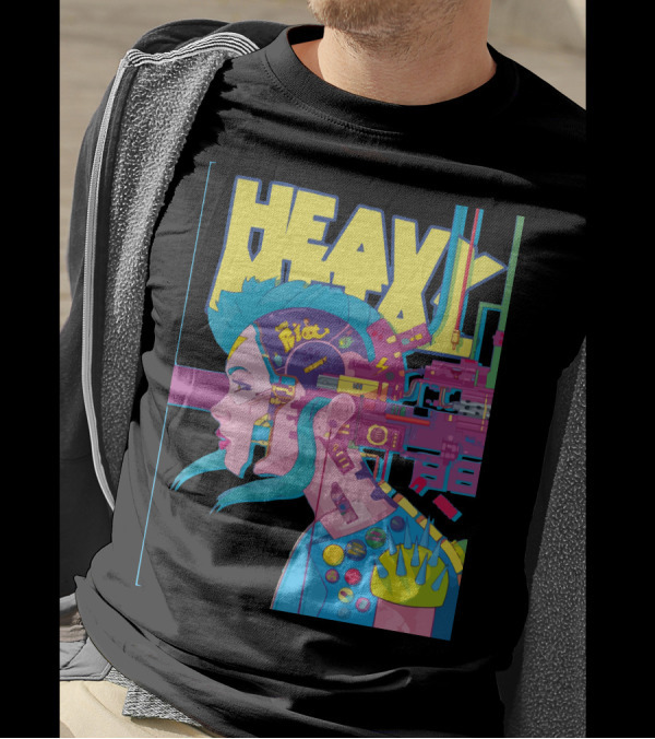 HEAVY 264 388 Pilot 0101 Cyberpunk Futuristic T-Shirt