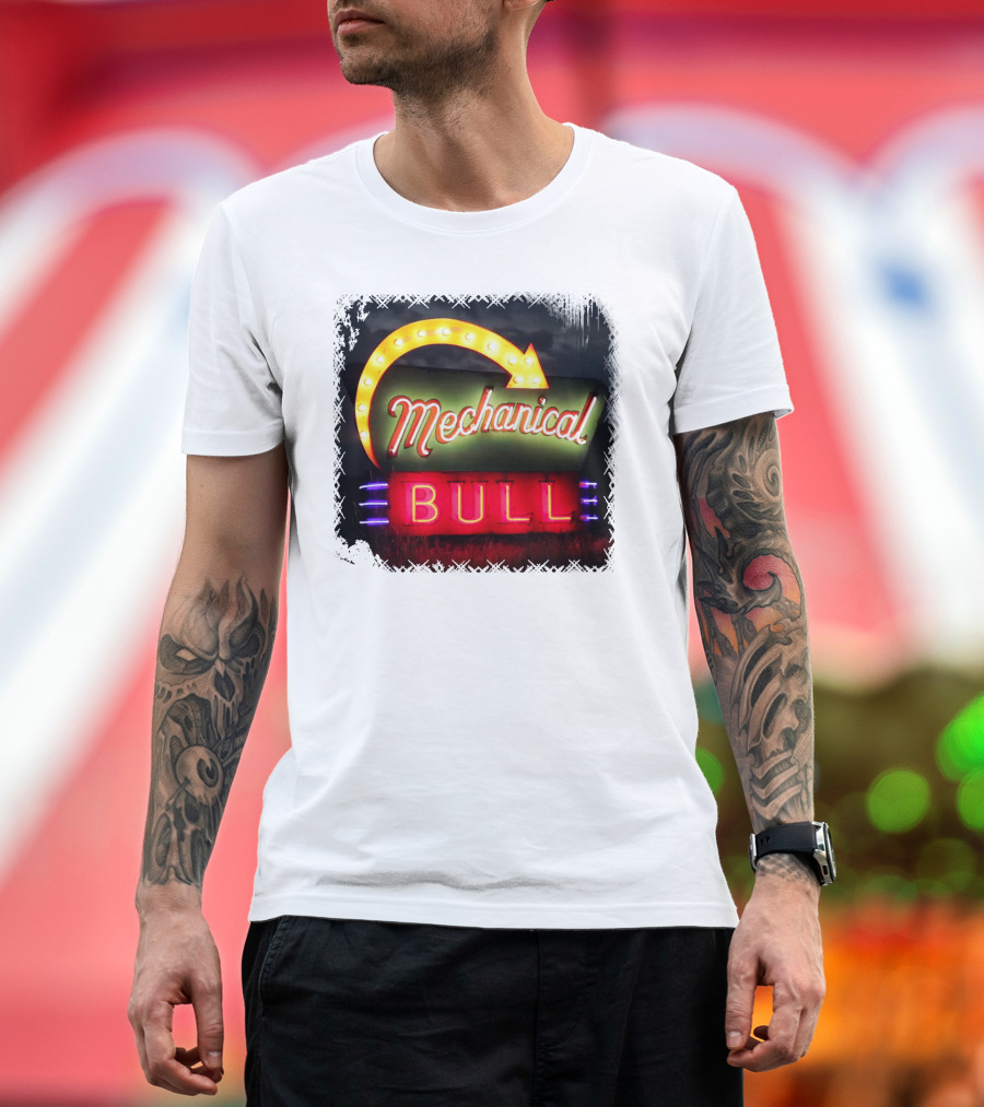 Kings of Leon Mechanical Bull Neon Sign T-Shirt