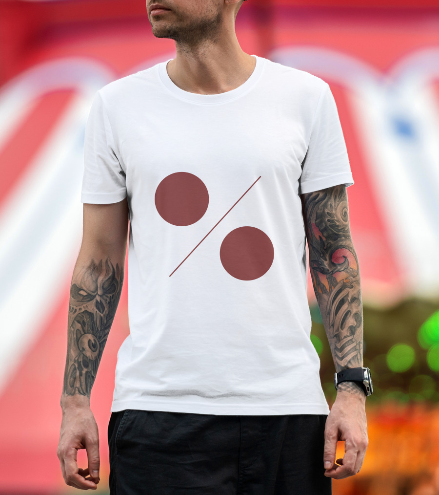 Percent Symbol Minimalist T-Shirt