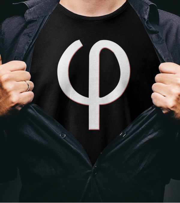Phi By Numbers Greek Symbol Phi T-Shirt