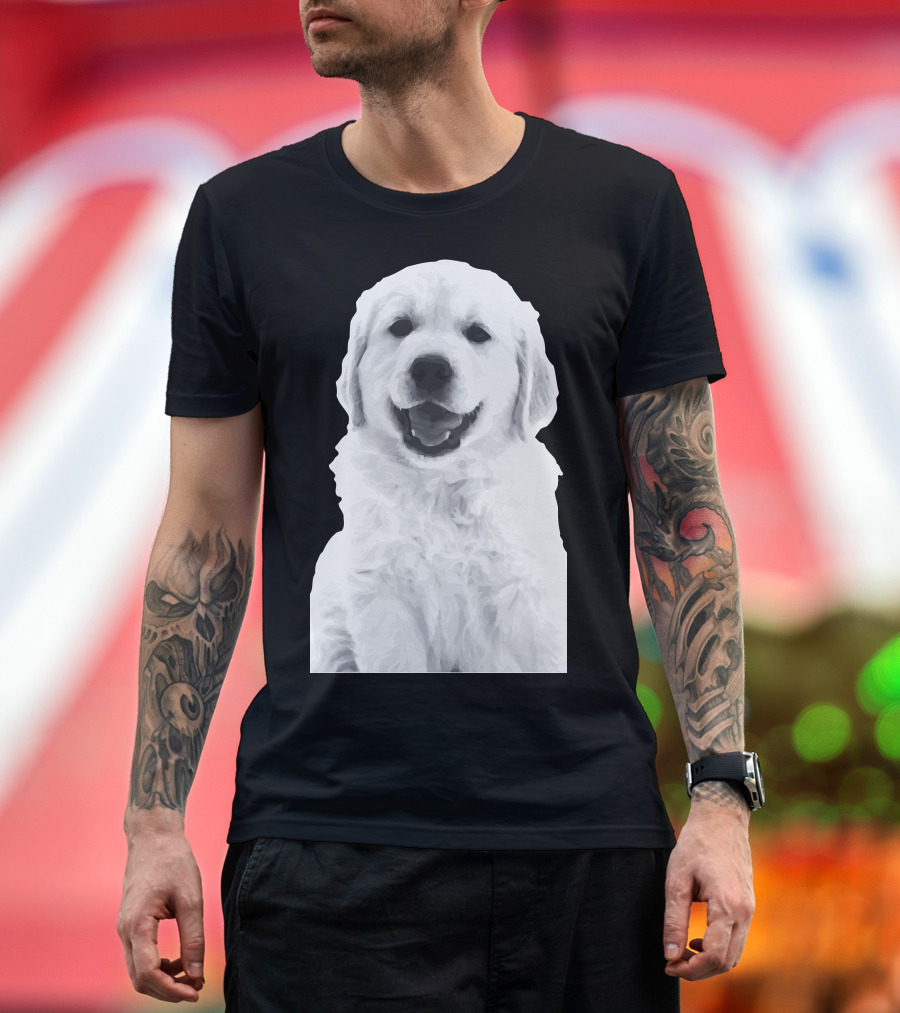 Golden Retriever Pocket Puppy T-Shirt