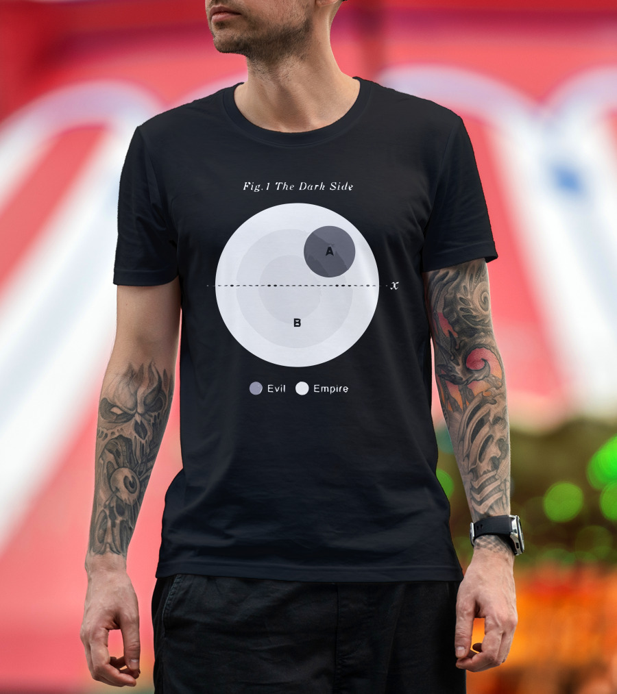 Fig.1 The Dark Side Evil Empire Diagram T-Shirt