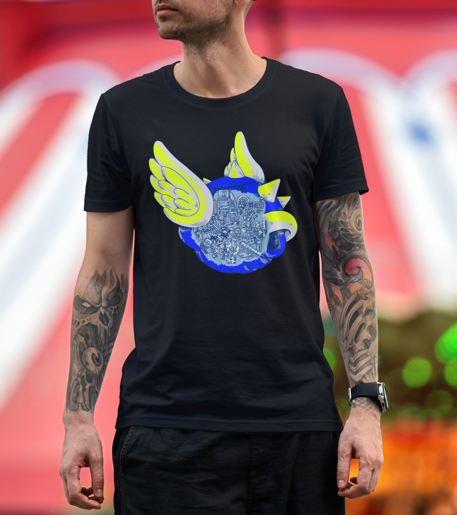 Slow And Unfairly Blue Shell Nerdy Mech Compilation T-Shirt