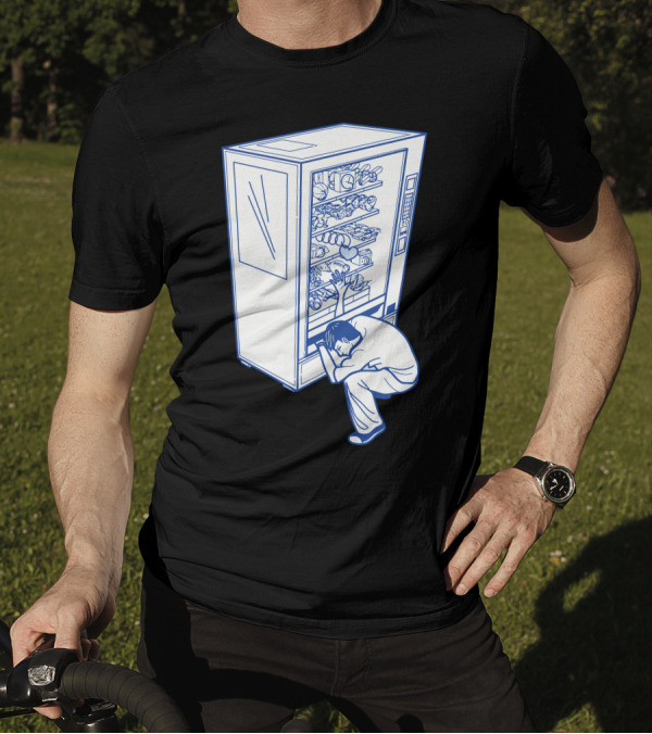 Some Choices Are Just Out Of Reach Man Reaching Into Vending Machine T-Shirt