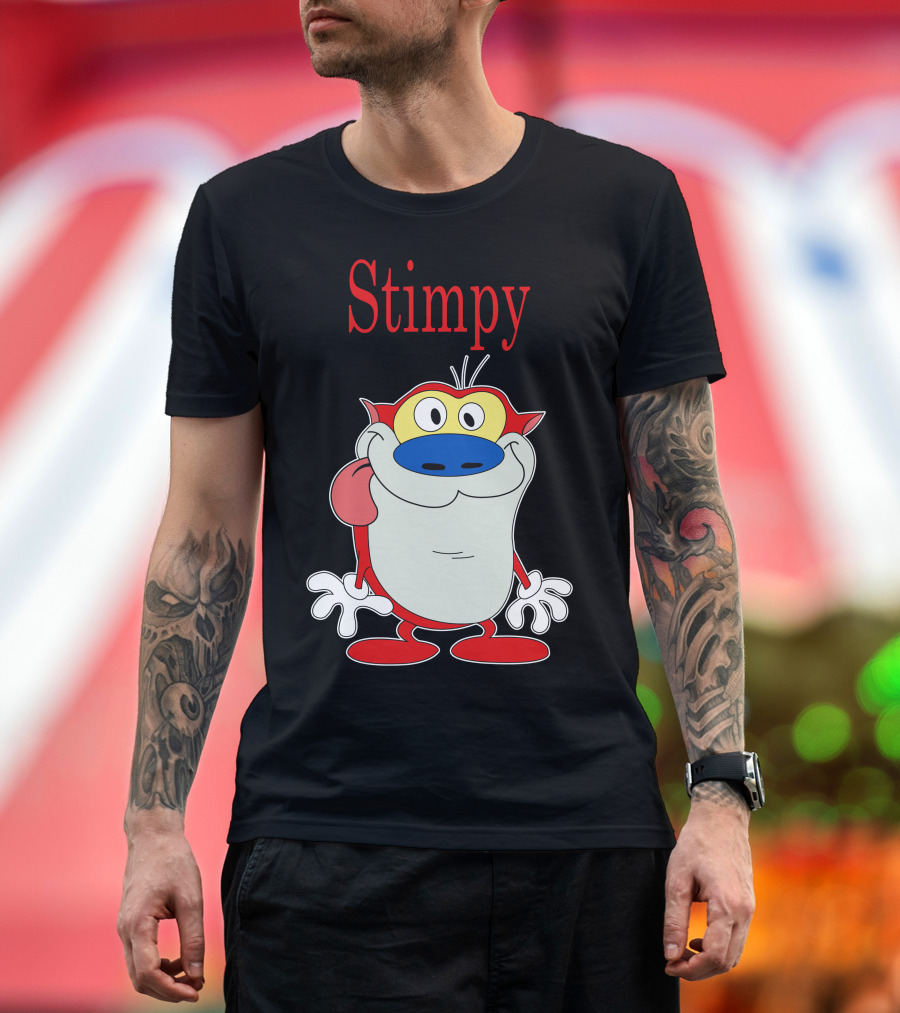 Stimpy Character from The Ren And Stimpy Show T-Shirt