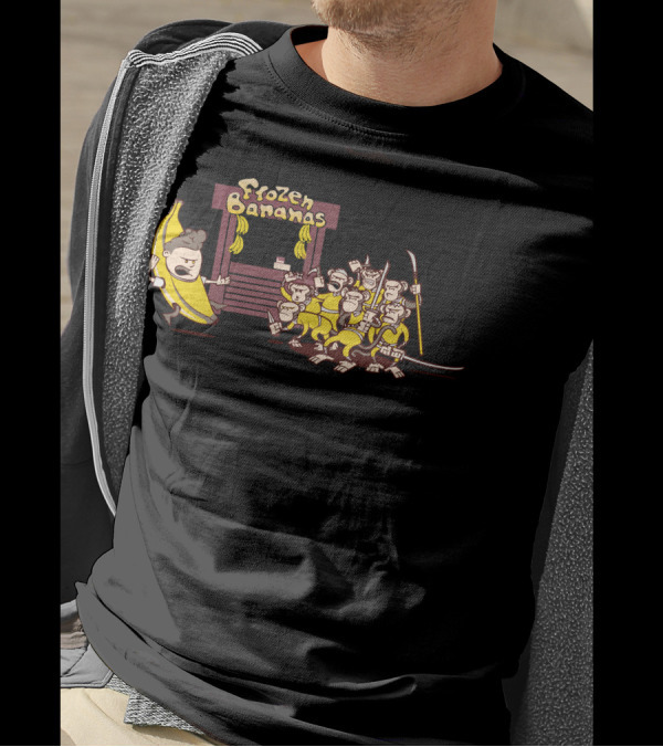 Trouble With Frozen Bananas And Angry Monkeys At The Banana Stand T-Shirt