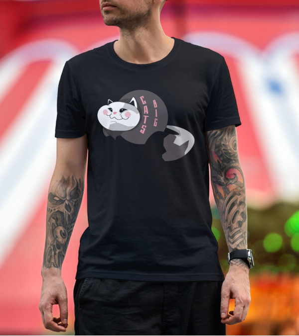 Premium T-Shirt: Big Cats Cute Chubby Feline T-Shirt Big Cats Cute Chubby Feline T-Shirt