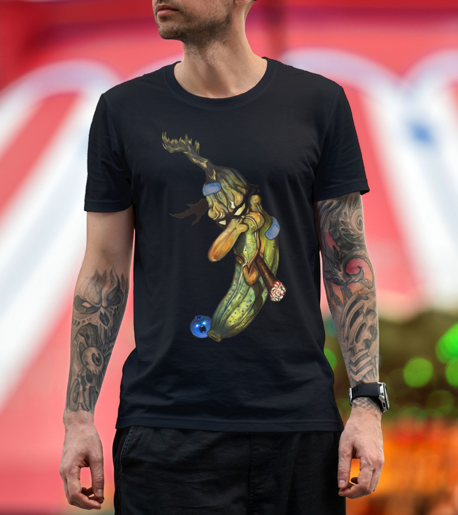 B Is For Badnaner And Booberry Banana Blueberry Duo T-Shirt