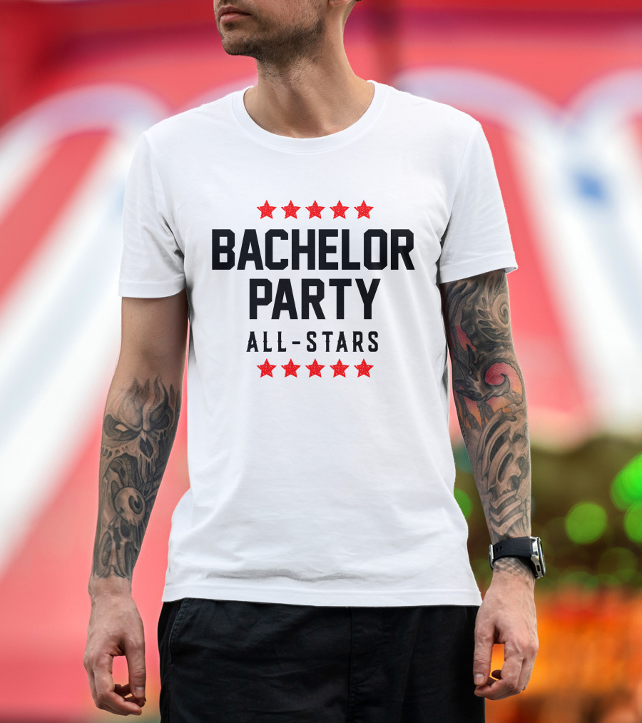 Bachelor Party All Stars Red Stars T-Shirt