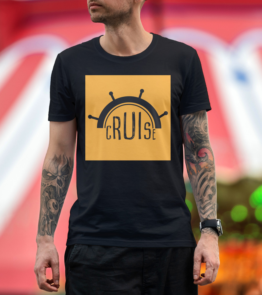Cruise Ship Wheel Icon T-Shirt