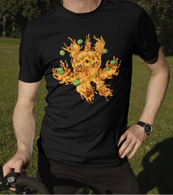 M Is For Macreepy Mac And Cheese Monster With Green Eyes T-Shirt