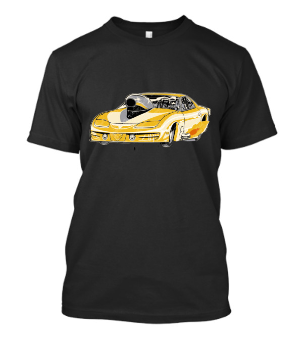 Poncho Firebird High-Performance Drag Racing Car T-Shirt
