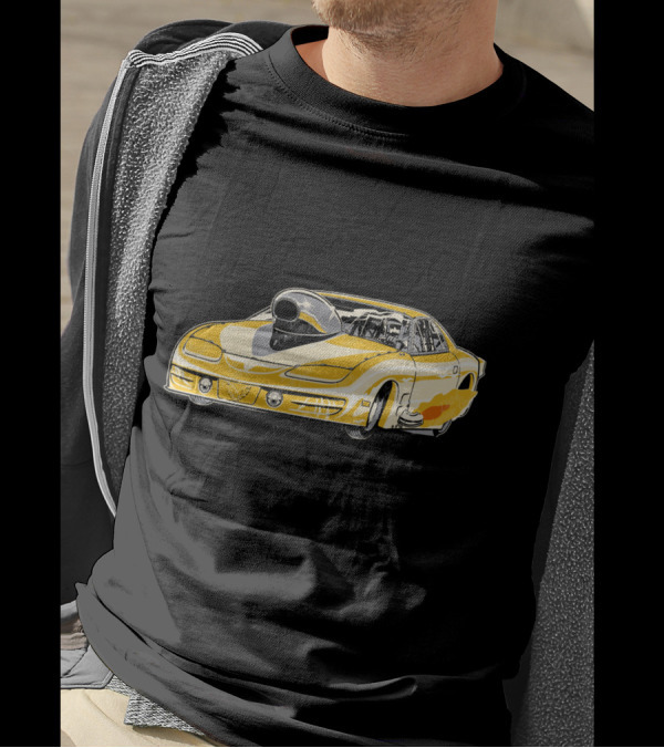 Poncho Firebird High-Performance Drag Racing Car T-Shirt