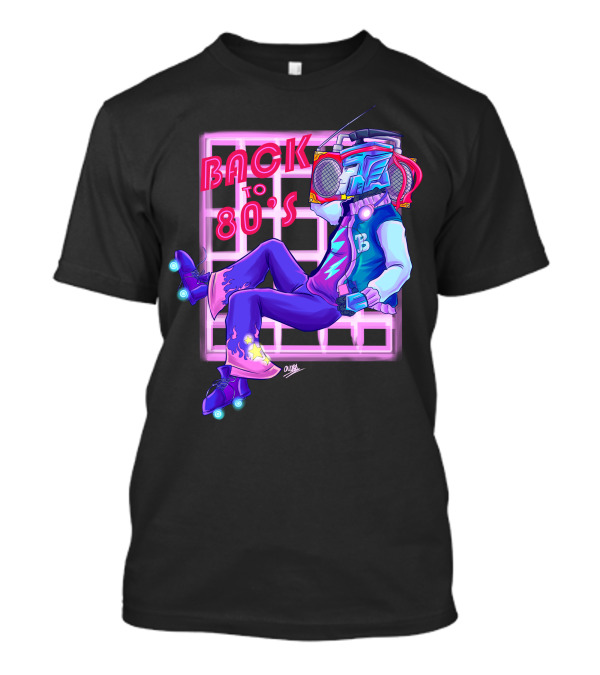 Blurr Transformers Back To 80s Retro Roller Skates T-Shirt