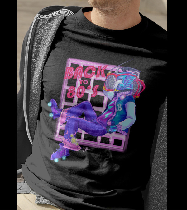 Blurr Transformers Back To 80s Retro Roller Skates T-Shirt