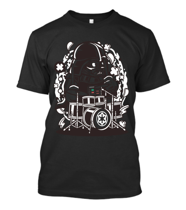Vader Playing Drums Star Wars T-Shirt