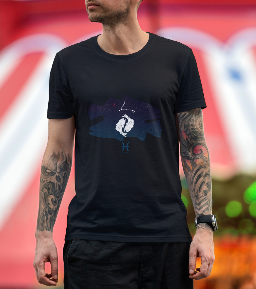 Pisces Constellation Zodiac Symbol Peixes T-Shirt