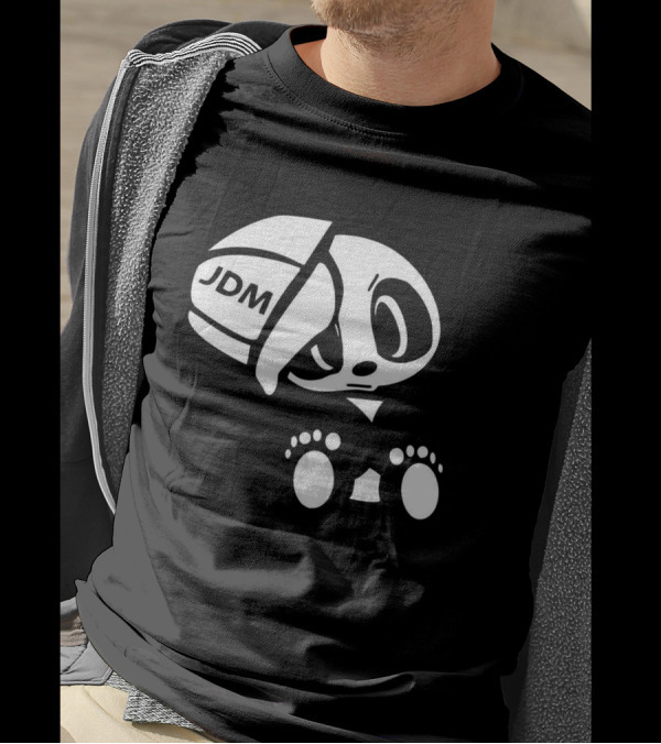 14 7Cm 15 2Cm JDM Panda Vinyl T-Shirt