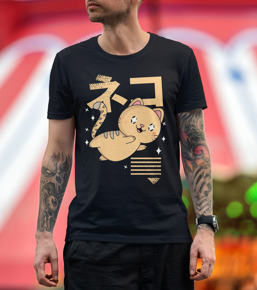 Kawaii Cat Sparkling T-Shirt