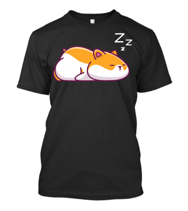 Lazy Sleeping Hamster With ZZZ's T-Shirt