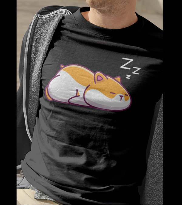 Lazy Sleeping Hamster With ZZZ's T-Shirt