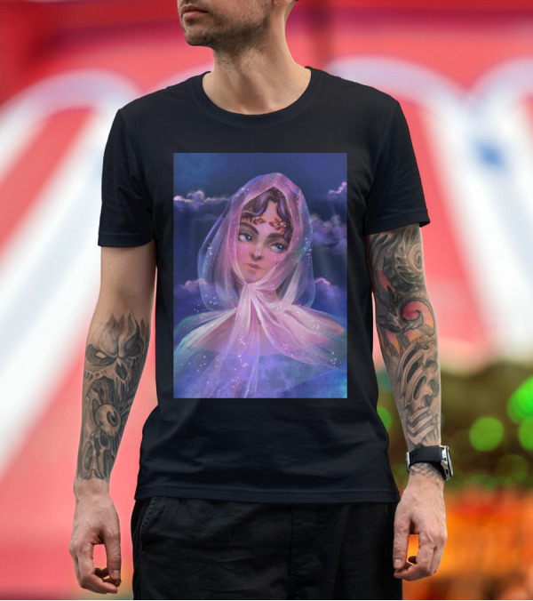 Premium T-Shirt: Mother of Night Enveloped in Celestial Veil T-Shirt Mother of Night Enveloped in Celestial Veil T-Shirt