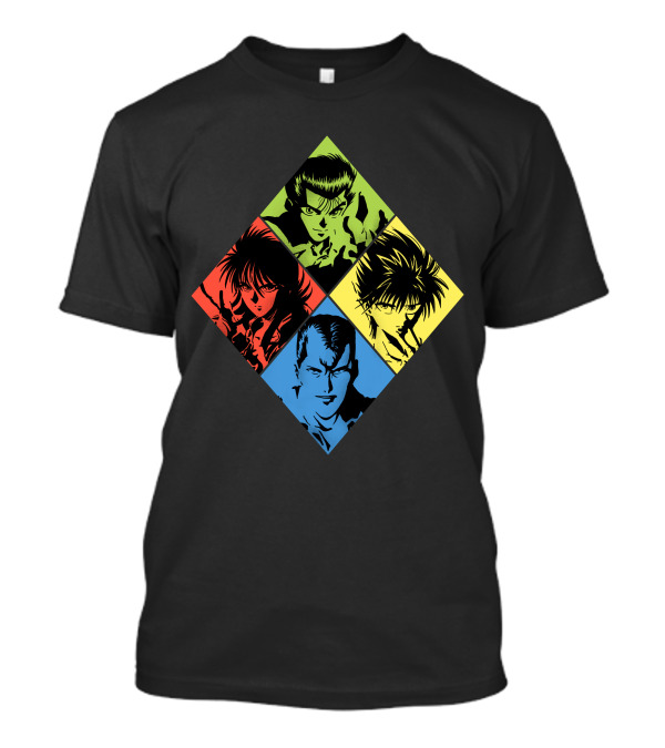 Pop Yu Yu Hakusho Four Character Diamond T-Shirt