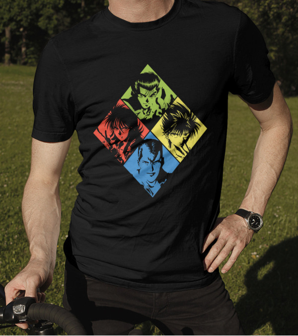 Pop Yu Yu Hakusho Four Character Diamond T-Shirt