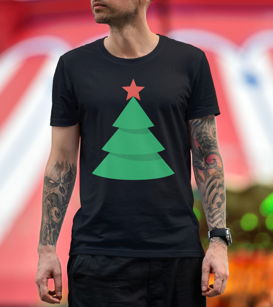 Christmas Tree Red Star T-Shirt