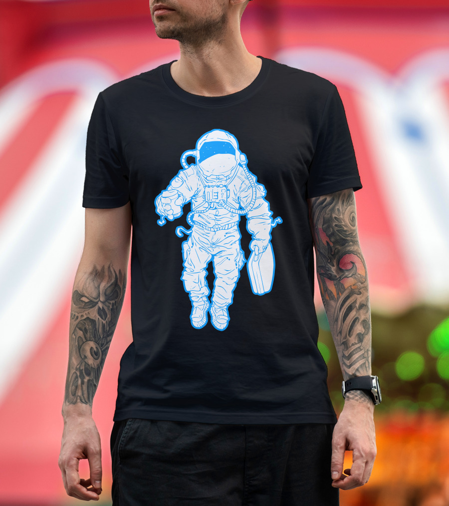 Astronaut Business Trip Essentials for a Daily Commute T-Shirt